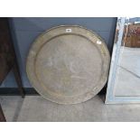 Large brass tray