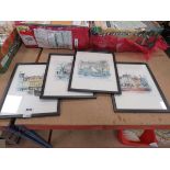 4 x prints of Copenhagen harbour