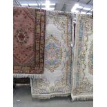 (4) Floral Indian carpet