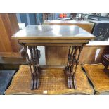 Reproduction mahogany nest of three tables