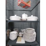 2 x cages containing a quantity of Noritake century patterned crockery