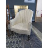 Shell back Victorian armchair