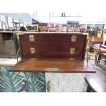 Mahogany two drawer engineers cabinet