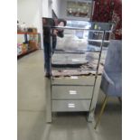 Mirrored chest of 5 drawers