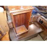 Elm drop side coffee table plus a small oak open bookcase