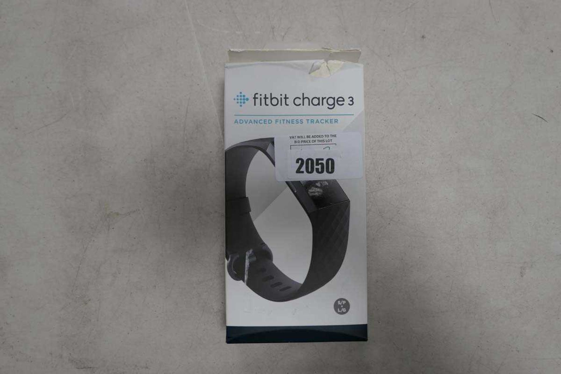 +VAT Fitbit charge 3 fitness tracker in box