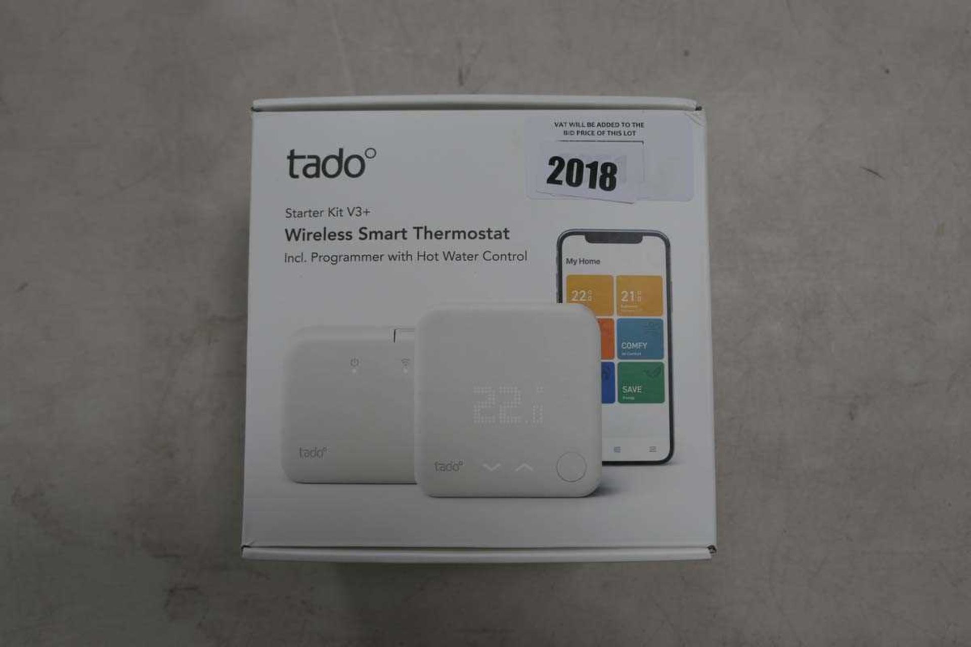 +VAT Tado wireless smart thermostat in box