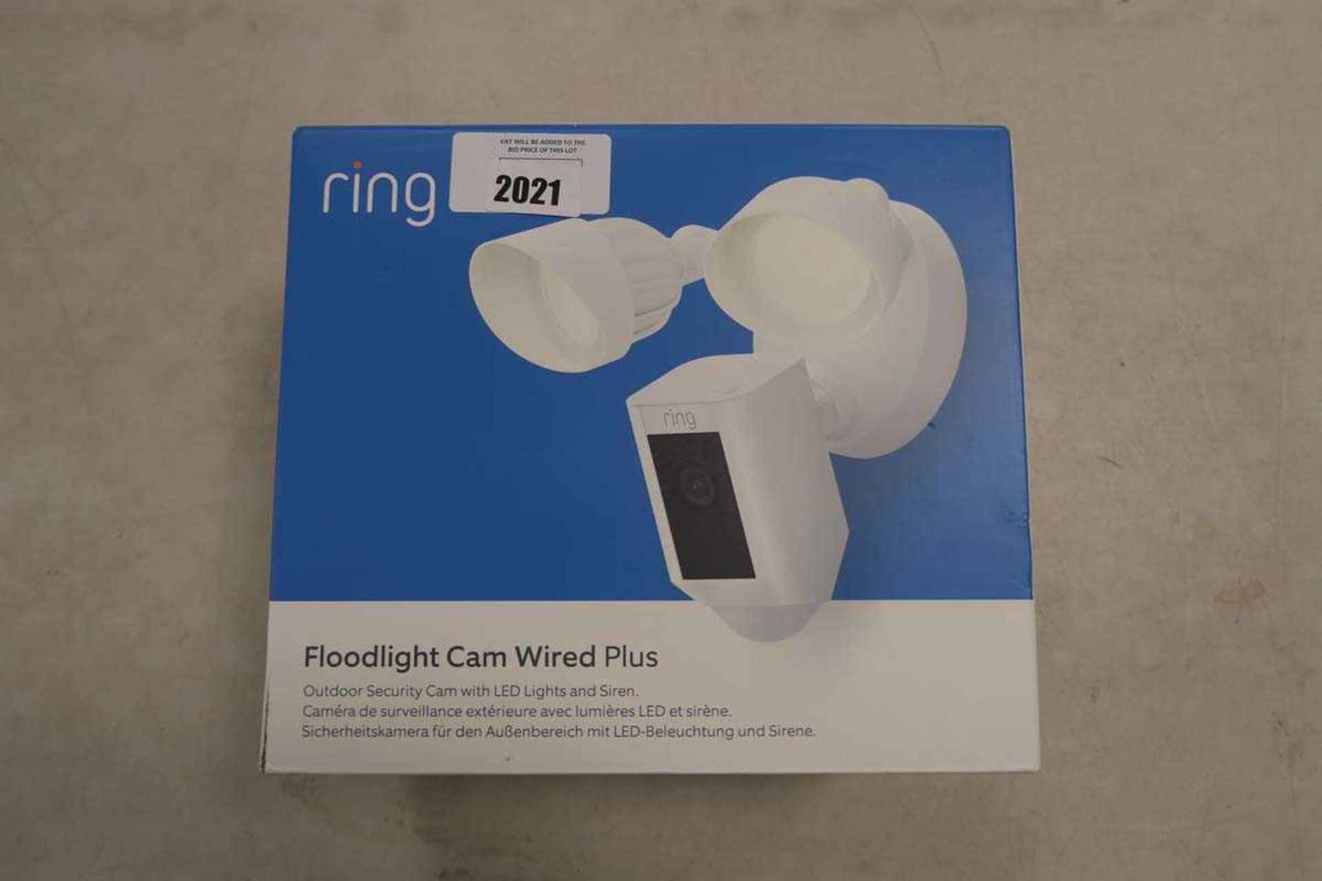 +VAT Ring floodlight cam (possibly linked to account)