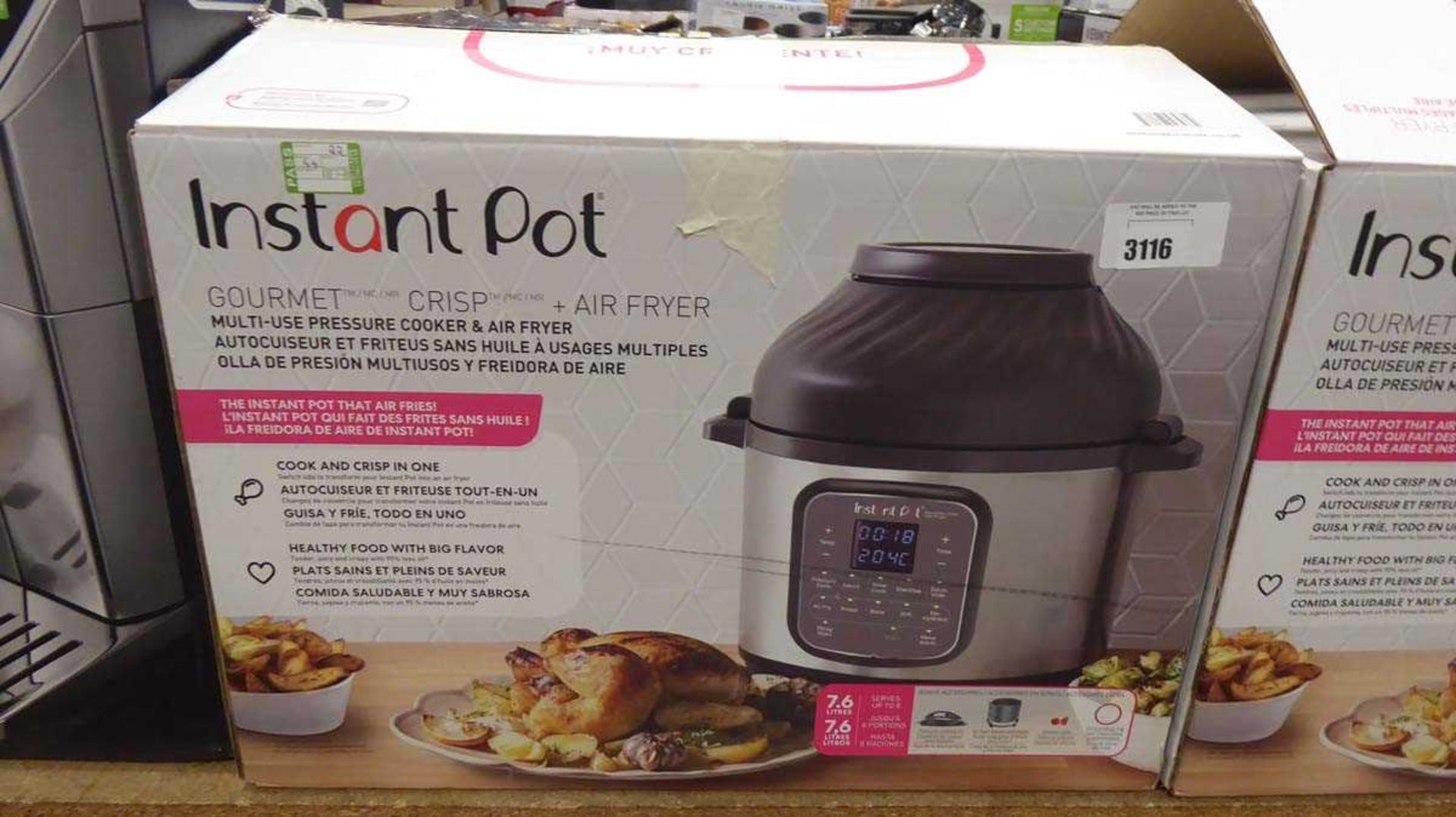 +VAT Instant Pot Gourmet crisp and air fryer