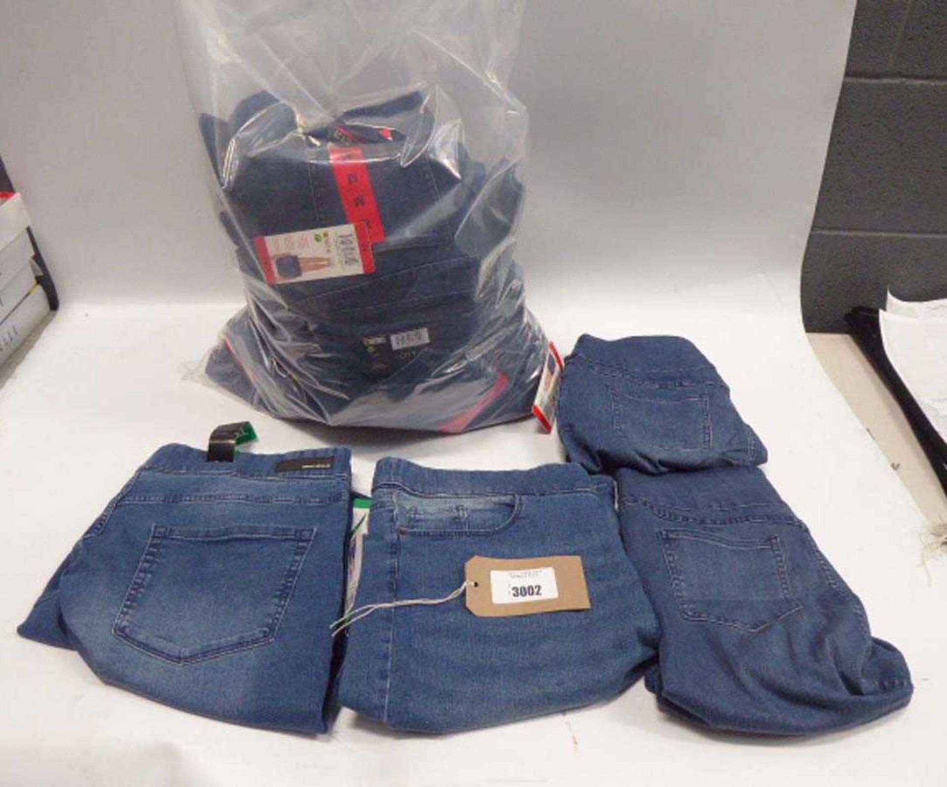 +VAT A bag containing Ladies Denim Skirts in various sizes.