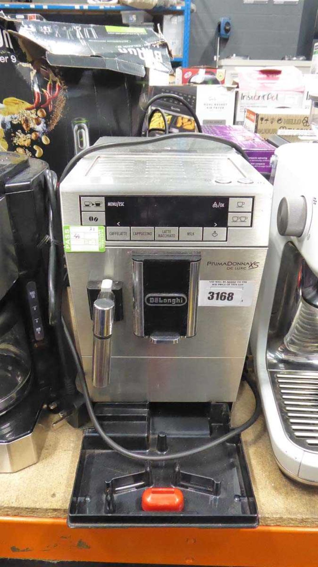 +VAT Unboxed Delonghi Primadonna Deluxe coffee machine