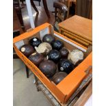 Selection of lawn bowls