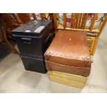 Qty of deeds boxes, travelling trunks (4 in total)