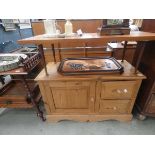 Pine 2 drawer and 1 door sideboard