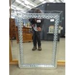 Diamante and mirrored frame mirror