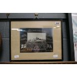Framed and glazed Abrahams photograph depicting the HMS Grafton