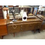 1950's faux walnut dressing table