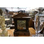 Oak cased mantle clock