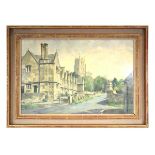 Stanley Orchart (1920-2005),'Chipping Camden, Cotswolds',signed,oil on artists' board,49.5 x 74.5