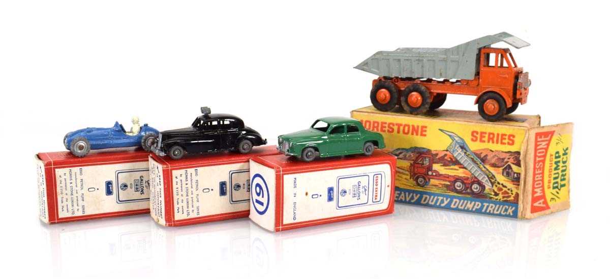 Three Esso Extra models comprising:5 mobile Police car,6 Cooper-Bristol racing car and19 Rover