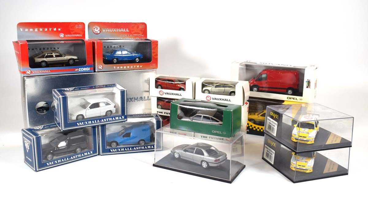 Eighteen Vauxhall models including a Corgi VX1004 Centenary set, ACH, Gama and other examples, all