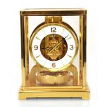 A Jaeger-Le Coultre 'Atmos' clock in a classic brass and five-glass case, h. 23 cmPresentation
