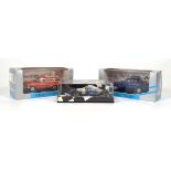 Three Minichamp 1:43 scale models comprising: Williams Renault FW 16,Ford Mondeo andOpel Rekord