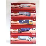 Five limited edition Corgi Hauliers of Renown models:CC13726 Scania R series fridge - McConaghy,