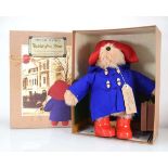 A special edition Paddington Bear, originally designed by Shirley Clarkson and approved by Michael