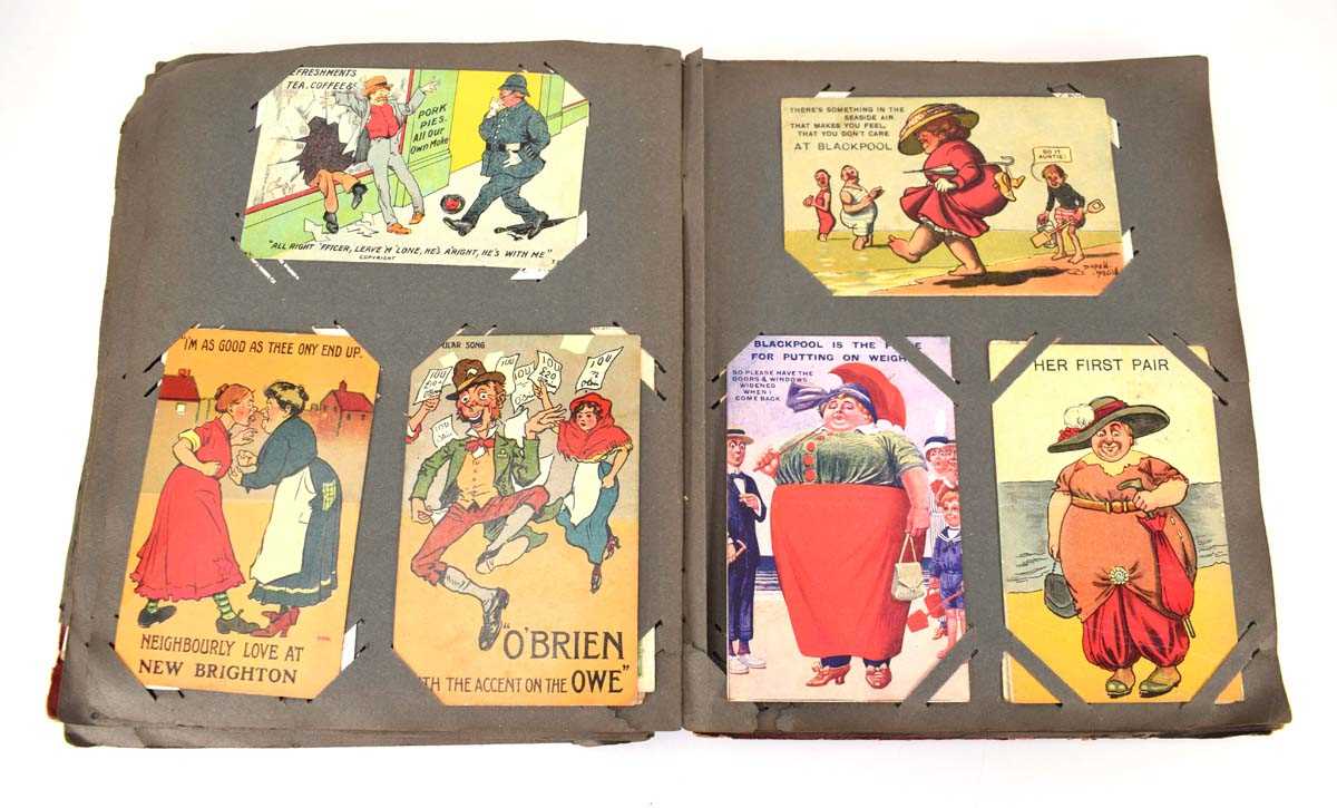 An album of postcards together with various loose examples including verse, six First World War - Bild 2 aus 3