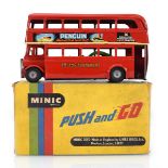 A Tri-ang 'Push and Go' double decker bus, boxed