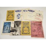 Theatre Programmes. An extensive archive of 110+ original programmes ranging in date from the