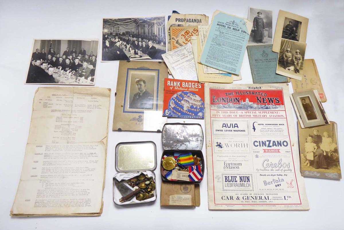 An Archive consisting of books, RAF pilot training notes and a variety of related ephemera including