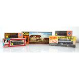 A group of N gauge items comprising a Lima 220294 electric loco, various coaches, rolling stock, a