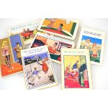 A group of approximately sixty risque postcards including McGill, Sapphire, Giggle etc.