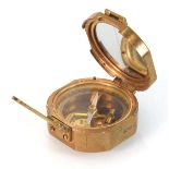 A reproduction brass sextant by Stanley