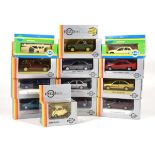 Thirteen Gama Mini models including a BMW Isetta, an Opel Rekord, an Opel Astra and others, all