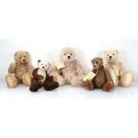 Five Orchiltree collectors teddy bears (5)