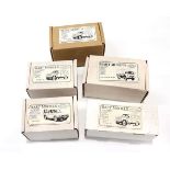 Five Hart Models kit built vehicles comprising:Land Rover Discovery 5,Land Rover Defender 110,Land