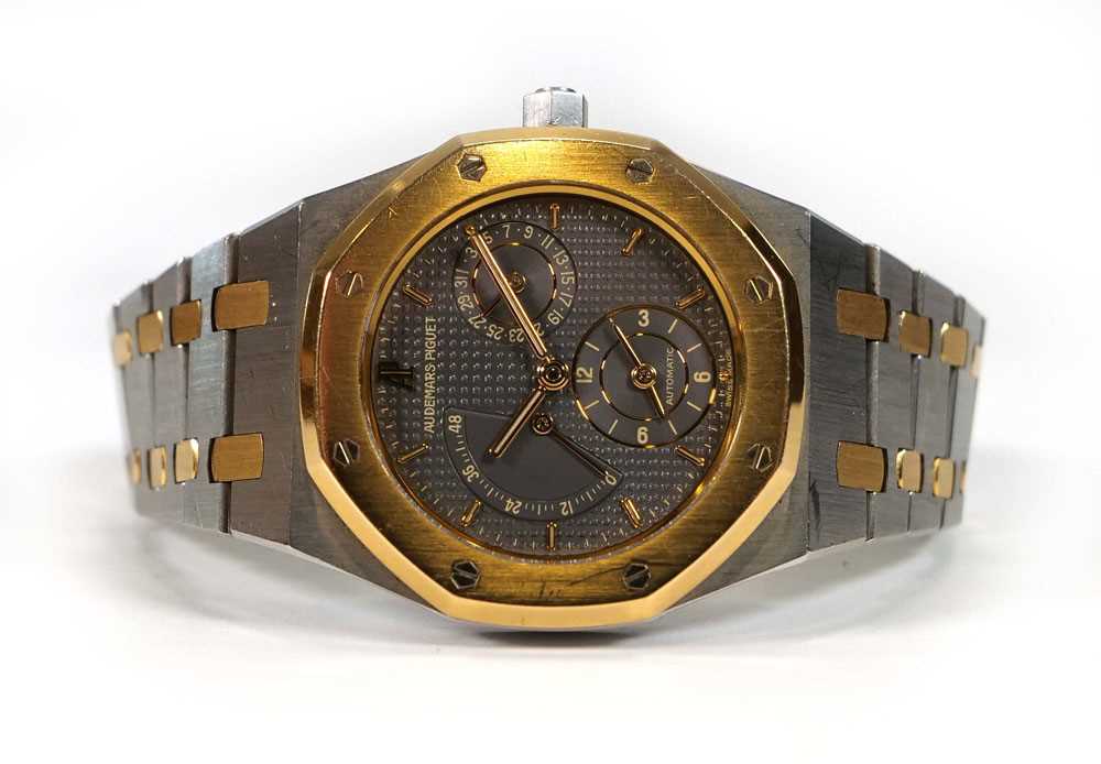 A gentleman's stainless steel and gold plated Royal Oak No. 341 automatic wristwatch by Audemars