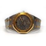 A gentleman's stainless steel and gold plated Royal Oak No. 341 automatic wristwatch by Audemars