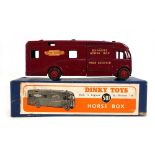 A Dinky Toys 581 horse box, boxed