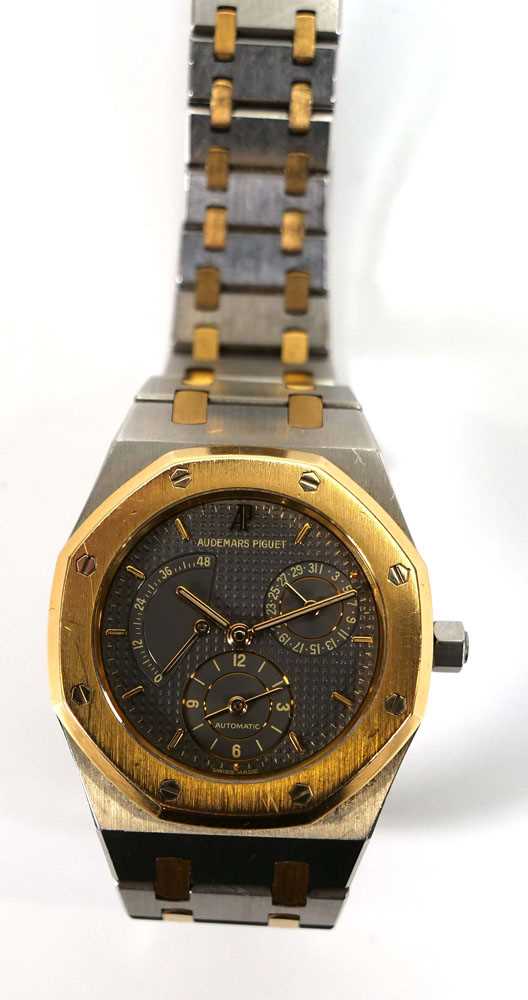 A gentleman's stainless steel and gold plated Royal Oak No. 341 automatic wristwatch by Audemars - Image 7 of 25