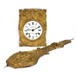 A 19th century French Comtoise wall clock, the enamelled face inscribed 'Alfred Pallardy, a