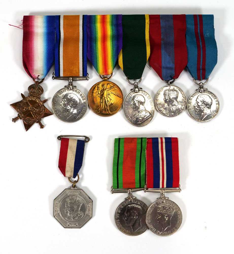 A group of six medals awarded to 70006 Serjeant Thomas Hopper Royal Engineers including 1914-1915 - Bild 2 aus 2