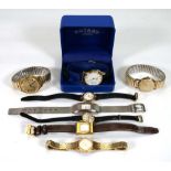 A group of eight wristwatches by Rotary, Gucci, Raymond Weil and other makers (8)