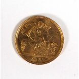 A half sovereign dated 1982
