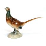 A Royal Dux figure modelled as a standing pheasant, h. 22.5 cmBeak with chip