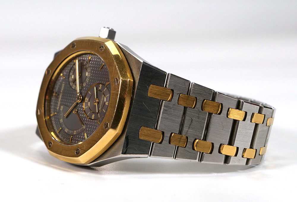A gentleman's stainless steel and gold plated Royal Oak No. 341 automatic wristwatch by Audemars - Image 8 of 25