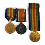 A First World War pair of medals awarded to GS-41668 Private A Radmall Royal Fusiliers together with
